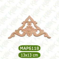 MAP-6118 13*13*1 Ahşap Oyma Aplik