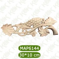 MAP-6144 30*10*1.5 Ahşap Oyma Aplik