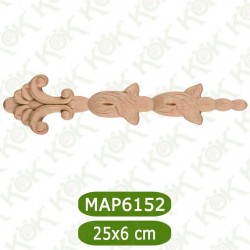 MAP-6152-25*6*0,8 Ahşap Oyma Aplik