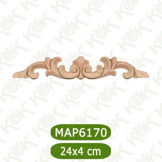 MAP-6170-24*4*1 Ahşap Oyma Aplik