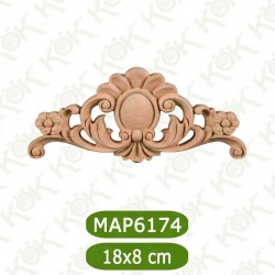 MAP-6174-18*8*1 Ahşap Oyma Aplik