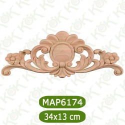 MAP-6174-34*13*1,2 Ahşap Oyma Aplik