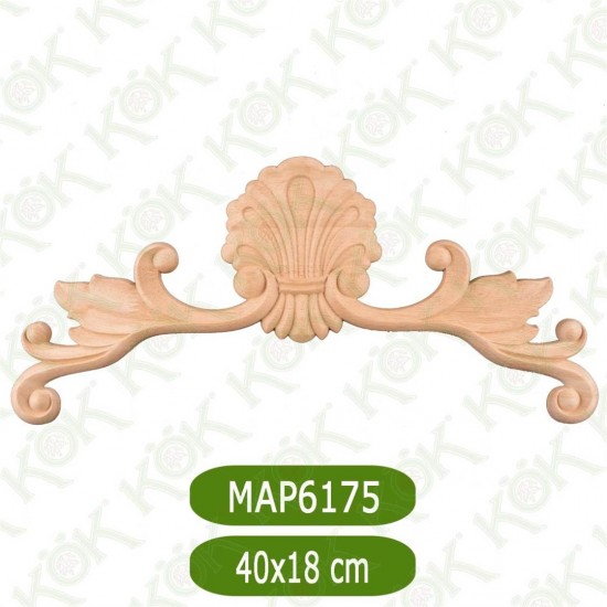 MAP-6175-40*18*0,8 Ahşap Oyma Aplik