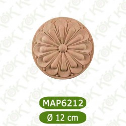 MAP-6212-12*12*1 Ahşap Oyma Aplik