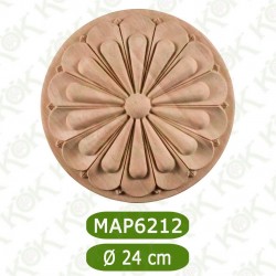MAP-6212-24*24*1,4 Ahşap Oyma Aplik
