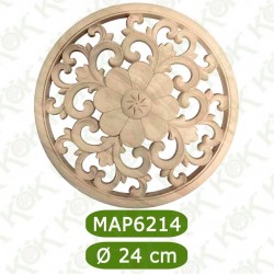 MAP-6214-24*24*1,2 Ahşap Oyma Aplik