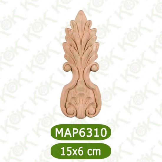 MAP-6310-15*6*1 Ahşap Oyma Aplik
