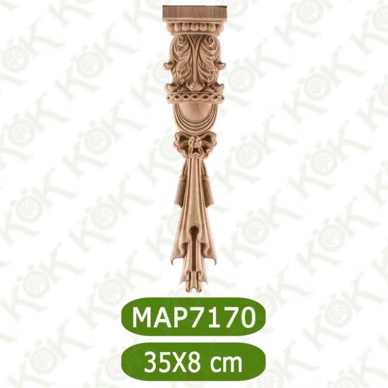 MAP-7170-35*8*1,8 Ahşap Oyma Aplik