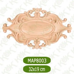MAP-8003-32*19*2,2 Ahşap Oyma Aplik