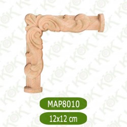 MAP-8010-12*12*1,4 Ahşap Oyma Aplik