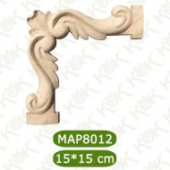 MAP-8012-15*15*1,2 Ahşap Oyma Aplik