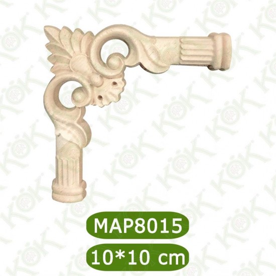 MAP-8015-10*10*1 Ahşap Oyma Aplik