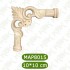 MAP-8015-10*10*1 Ahşap Oyma Aplik