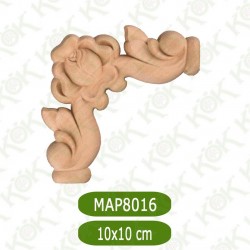MAP-8016-10*10*1,2 Ahşap Oyma Aplik