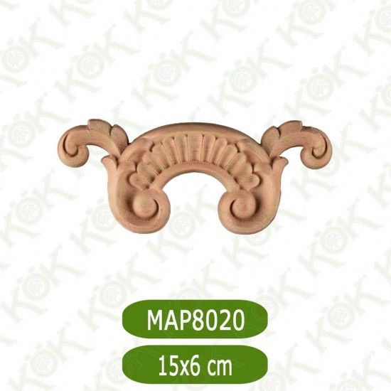 MAP-8020-15*6*1,4 Ahşap Oyma Aplik