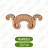 MAP-8020-17*7*1,4 Ahşap Oyma Aplik