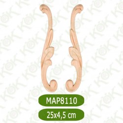 MAP-8110-25*4,5*1 Ahşap Oyma Aplik