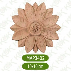 MAP-3402-10*10*1,2 Ahşap Oyma Aplik