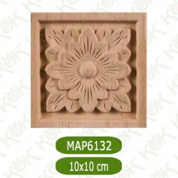 MAP-6132-10*10*1 Ahşap Oyma Aplik