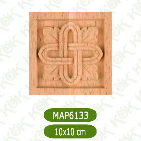 MAP-6133-10*10*1,4 Ahşap Oyma Aplik