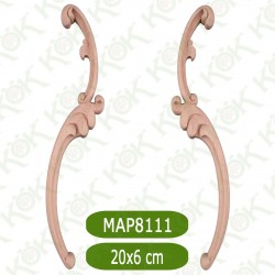 MAP-8111-20*6*1,2 Ahşap Oyma Aplik
