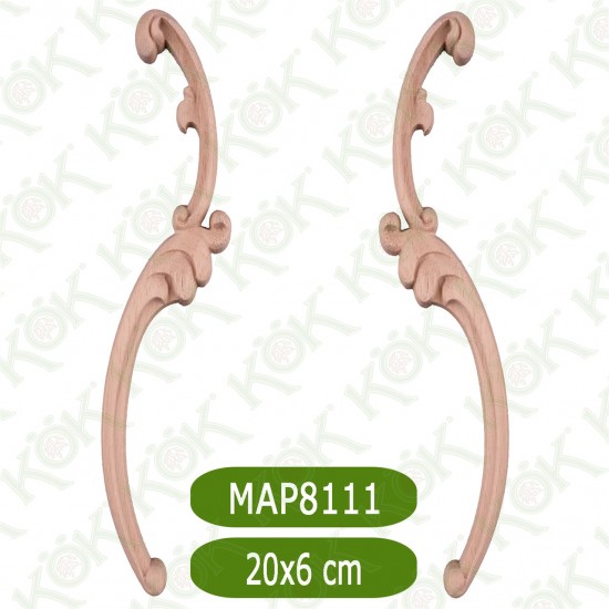 MAP-8111-20*6*1,2 Ahşap Oyma Aplik
