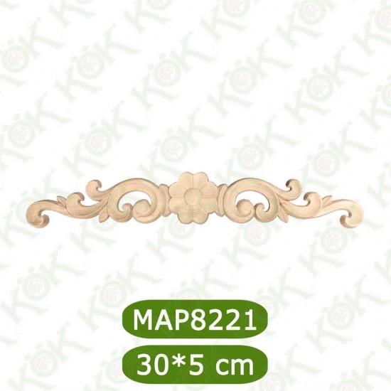MAP8221-30*5*0,8 Ahşap Oyma Aplik