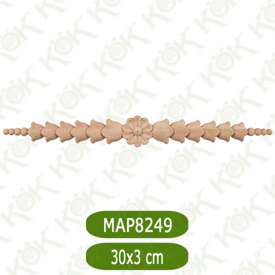 MAP8249-30*3*1 Ahşap Oyma Aplik