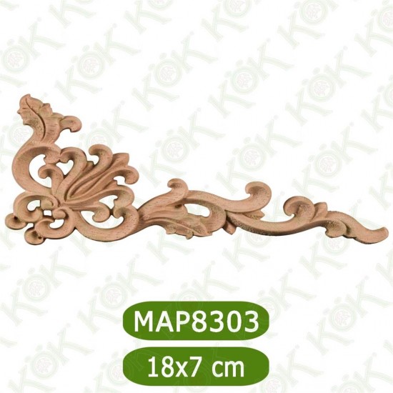MAP8303-18*7*0,8 Ahşap Oyma Aplik