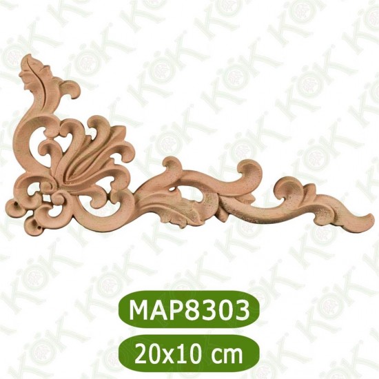 MAP8303-20*10*0,8 Ahşap Oyma Aplik