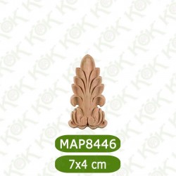 MAP8446-7*4*1 Ahşap Oyma Aplik