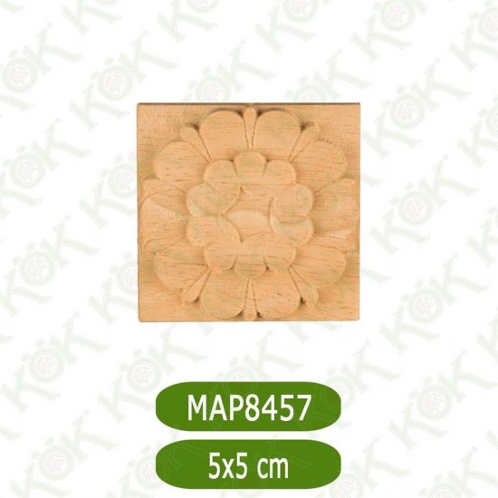 MAP8457-5*5*1 Ahşap Oyma Aplik