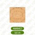 MAP8457-5*5*1 Ahşap Oyma Aplik