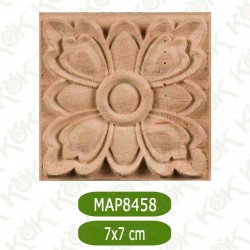 MAP8458-7*7*1 Ahşap Oyma Aplik