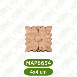 MAP8654-4*4*0,8 Ahşap Oyma Aplik