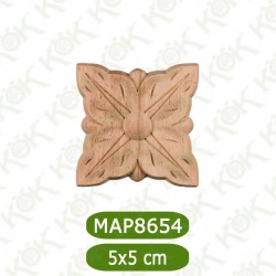 MAP8654-5*5*0,8 Ahşap Oyma Aplik