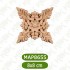 MAP8655-8*8*1 Ahşap Oyma Aplik