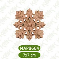 MAP8664-7*7*1 Ahşap Oyma Aplik