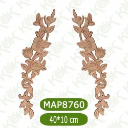 MAP8760-40*10*1,4 Ahşap Oyma Aplik