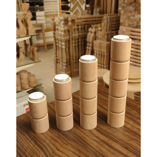 SMD01-10 Ahşap Şamdan