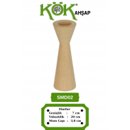 SMD02-20 Ahşap Şamdan