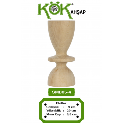 SMD05-4 Ahşap Şamdan