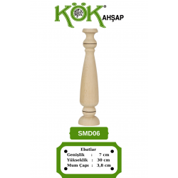 SMD06-30 Ahşap Şamdan