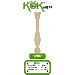 SMD08-55 Ahşap Şamdan