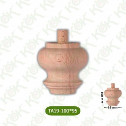 TA19-100-95 Ahşap Torna Koltuk Ayağı