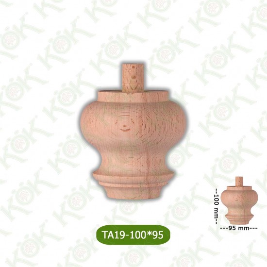 TA19-100-95 Ahşap Torna Koltuk Ayağı