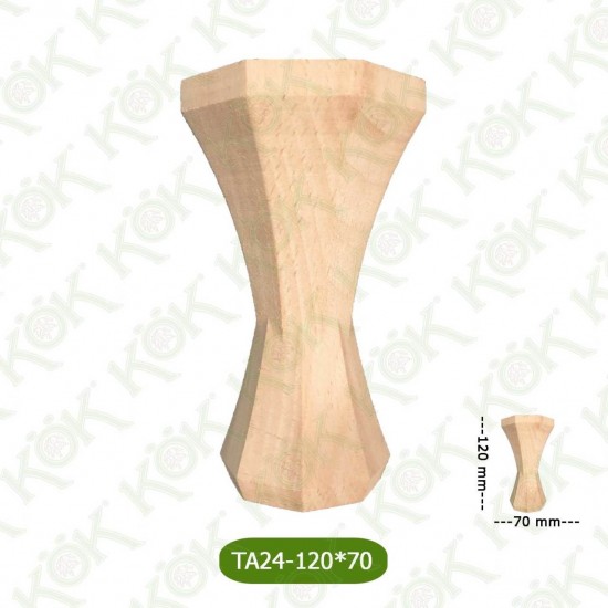 TA24-120-70 Ahşap Torna Koltuk Ayağı