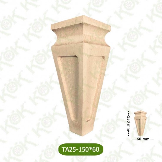 TA25-150-60 Ahşap Torna Koltuk Ayağı
