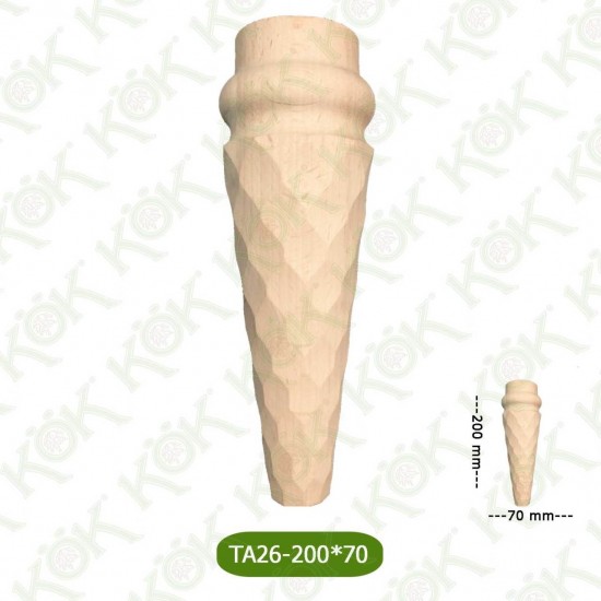 TA26-200-70 Ahşap Torna Koltuk Ayağı