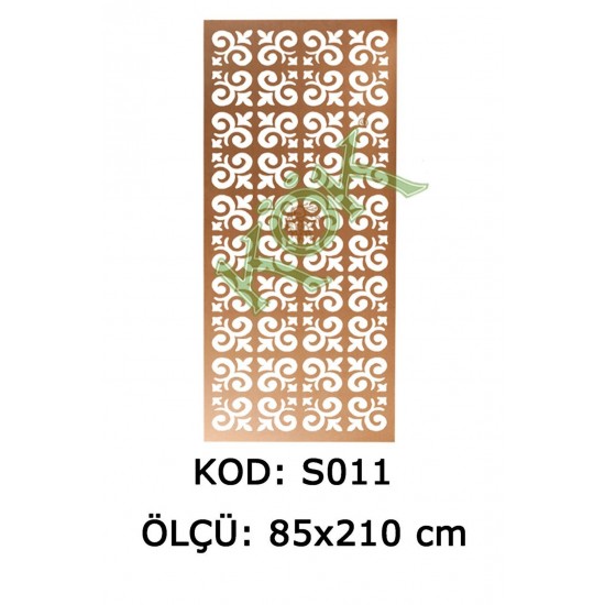 S011 MDF Seperatör Turka2 210*85 Cm